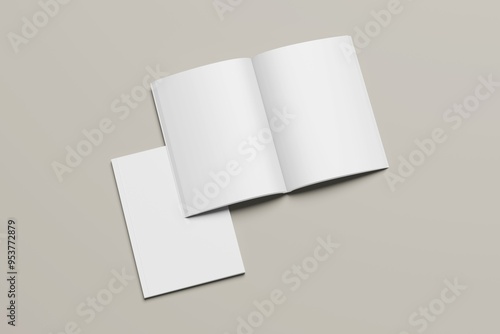 blank a4 magazine white