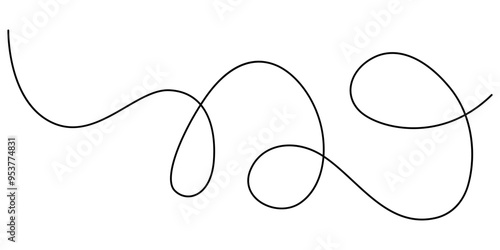 Squiggle line design element. Curved line design. isolated on white background. vector illustration. EPS 10, Wavy line pattern with curvy abstract squiggles in a psychedelic wiggle design with white 