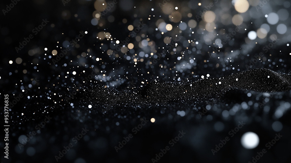 Black bokeh texture on black Black bokeh texture on black