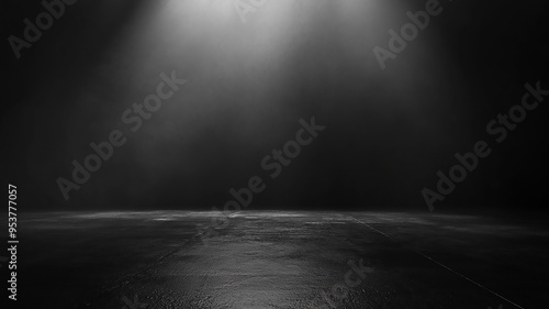 Wallpaper Mural Empty dark black room background black gradient texture for display your product Torontodigital.ca
