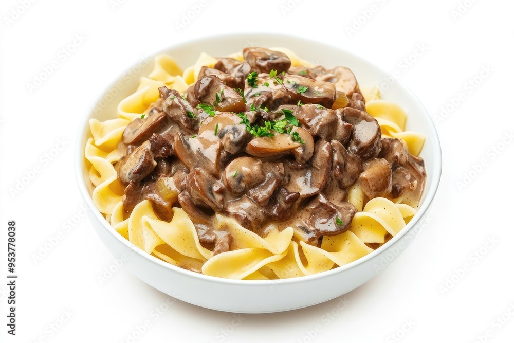 Creamy Mushroom and Beef Stroganoff with Noodles Creamy Mushroom and Beef Stroganoff with Noodles