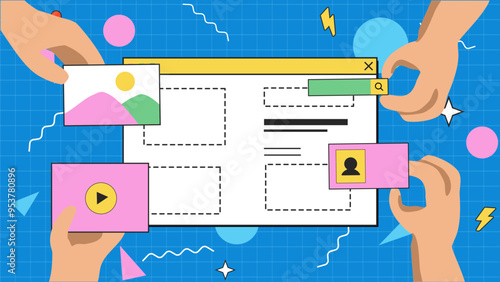 Web Design Modern Concept Illustration
