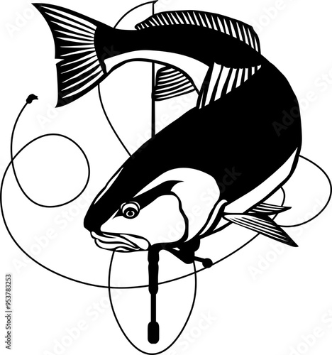 Fishing logo  Of Fish