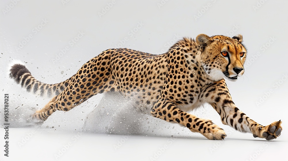 Cheetah Running Fast In The Wild Cheetah Running Fast In The Wild