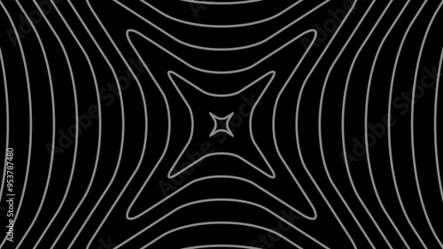 Abstract line pattern seamless looping white with alpha chanel background 4k animated video