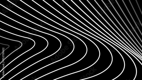 Abstract line pattern seamless looping white with alpha chanel background 4k animated video