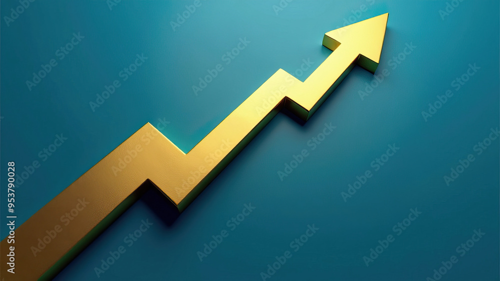 The image features a prominent yellow zigzag arrow pointing upward, symbolizing growth, success, and positive progress against a vivid teal backdrop, blending simplicity and ambition. The image features a prominent yellow zigzag arrow pointing upward, symbolizing growth, success, and positive progress against a vivid teal backdrop, blending simplicity and ambition.