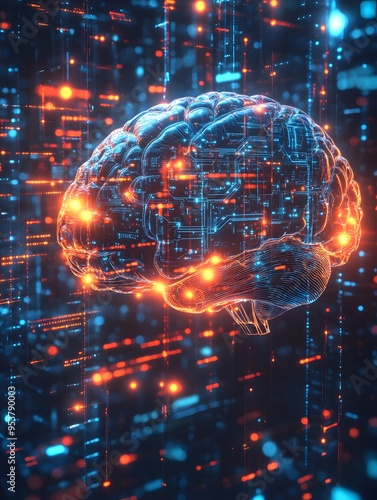 Digital Brain with Circuitry and Data Stream