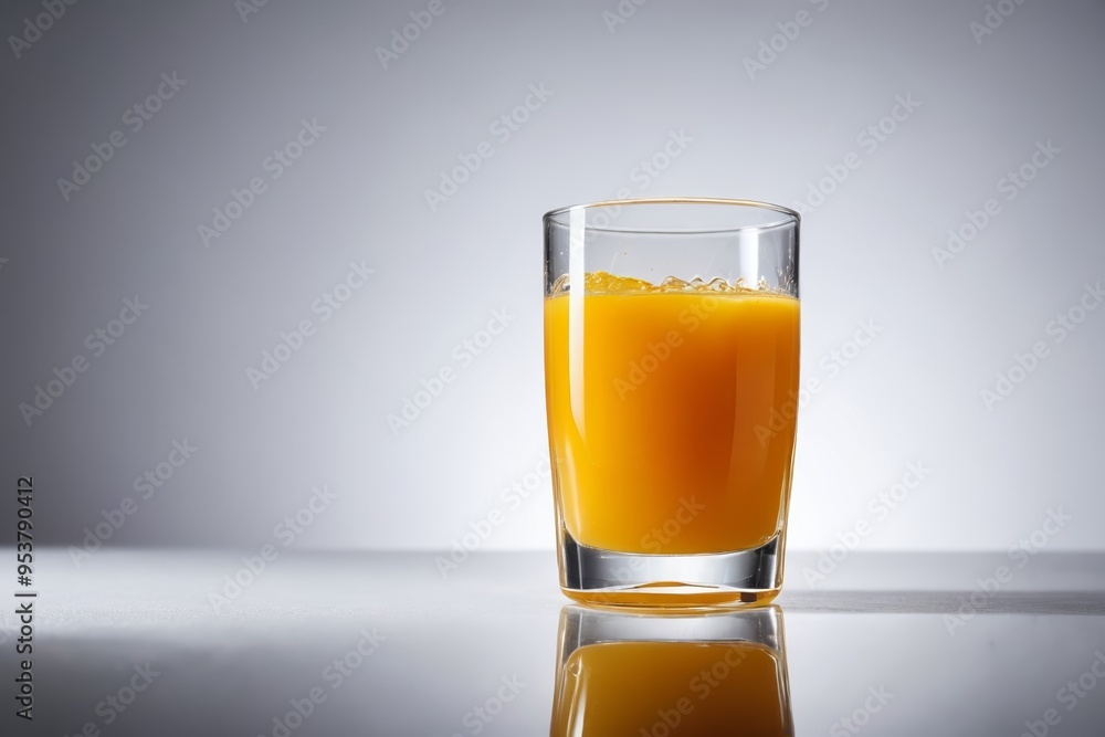 there is a glass of orange juice on a table there is a glass of orange juice on a table