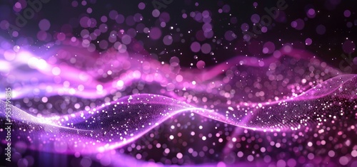 Abstract Purple and Pink Bokeh Background