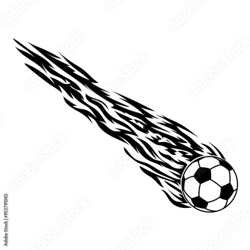 Flaming Soccer Ball