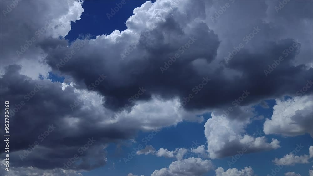 Cinematic sky landscape with dark cumulonimbus clouds Cinematic sky landscape with dark cumulonimbus clouds