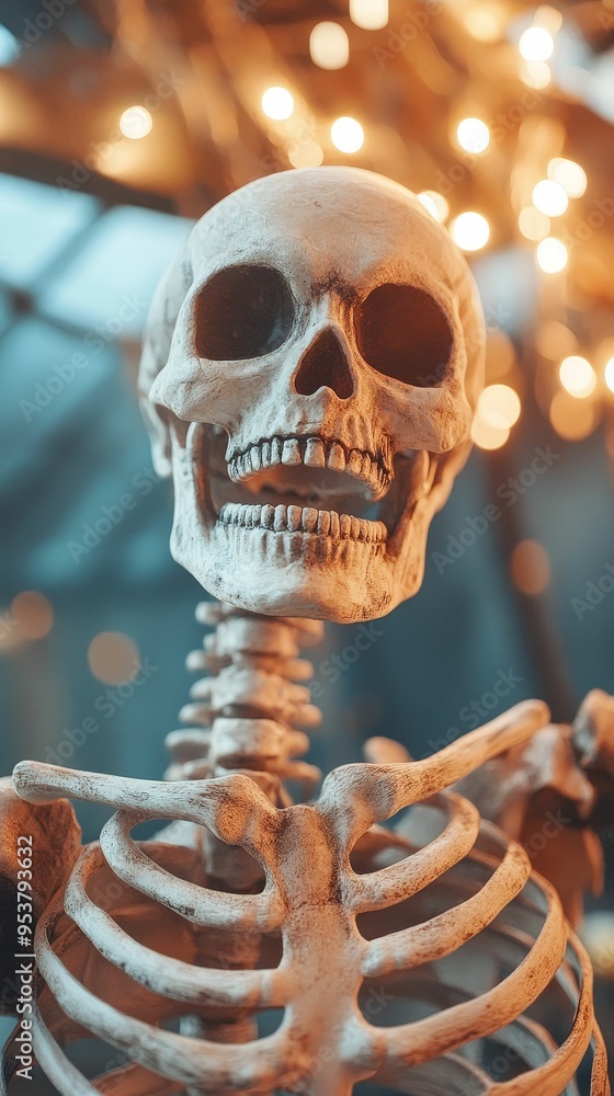 Holographic skeleton dancing in a haunted house, lively haunt, techinfused Halloween Holographic skeleton dancing in a haunted house, lively haunt, techinfused Halloween