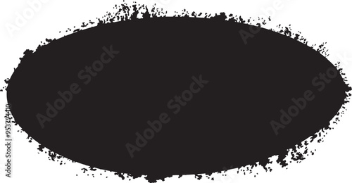 ink rust splatter grunge rotten coarse oval  background graphic dirty gritty vector mask frame isolated black design resource