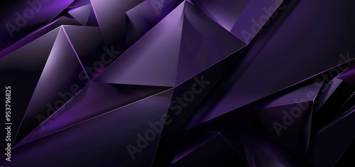 Abstract Purple Geometric Shapes