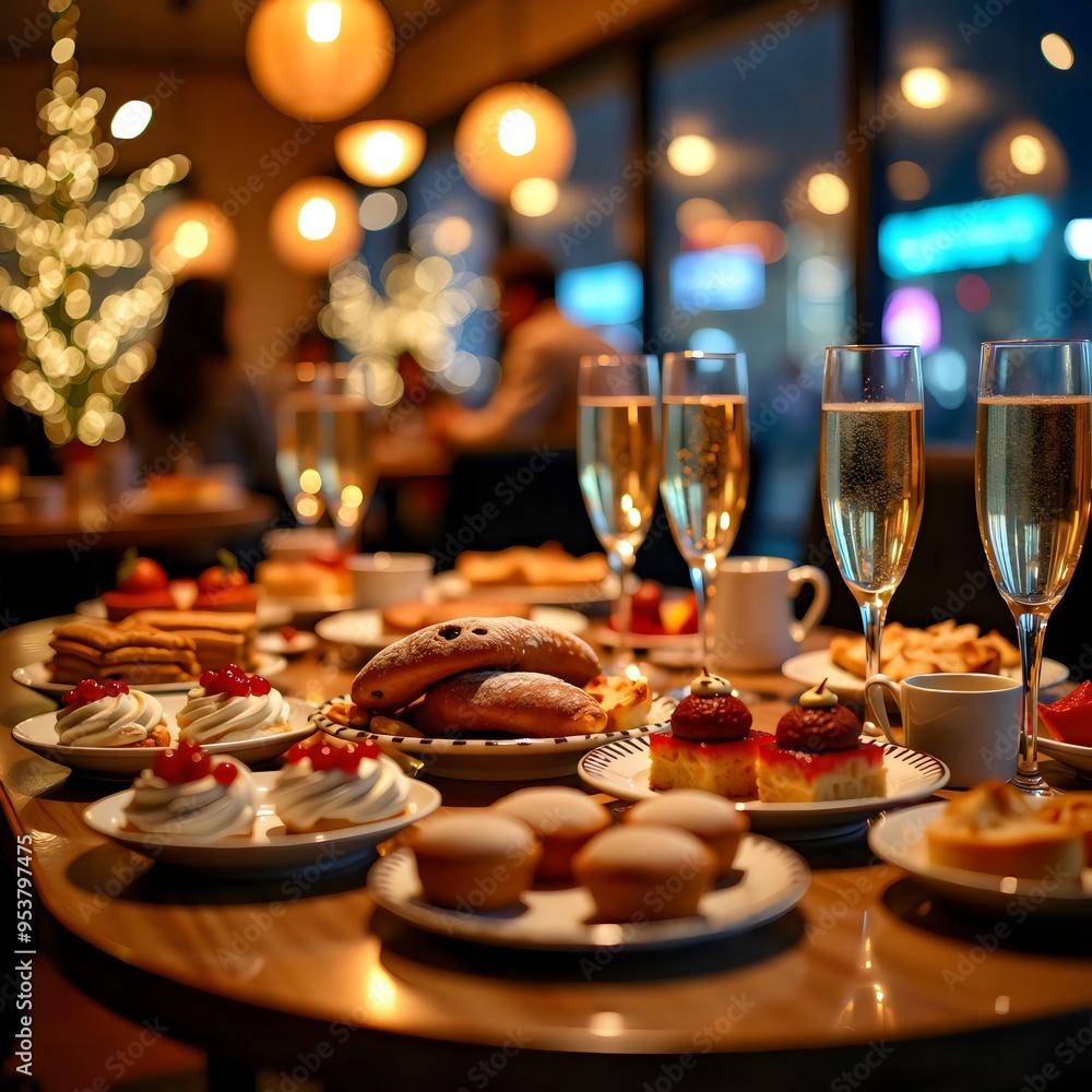 Vibrant New Year's Eve Dessert Table Vibrant New Year's Eve Dessert Table