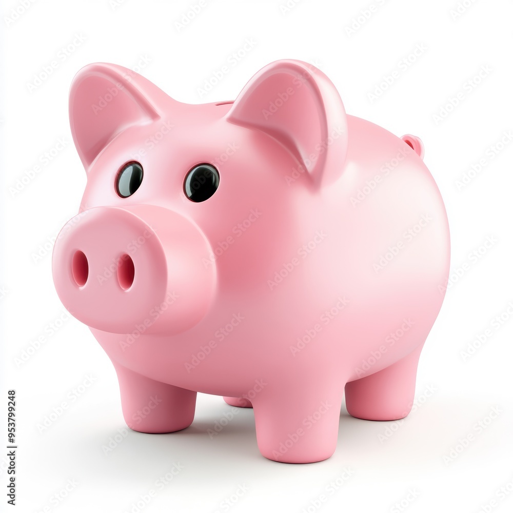 A cute pink piggy bank, perfect for saving money. Ideal for financial and investment concepts. High quality stock photo. A cute pink piggy bank, perfect for saving money. Ideal for financial and investment concepts. High quality stock photo.