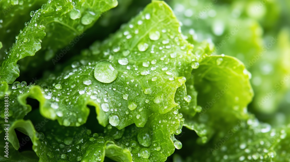 a piece of lettuce with tiny raindrops, fresh and crisp, detailed texture, isolated on white background a piece of lettuce with tiny raindrops, fresh and crisp, detailed texture, isolated on white background
