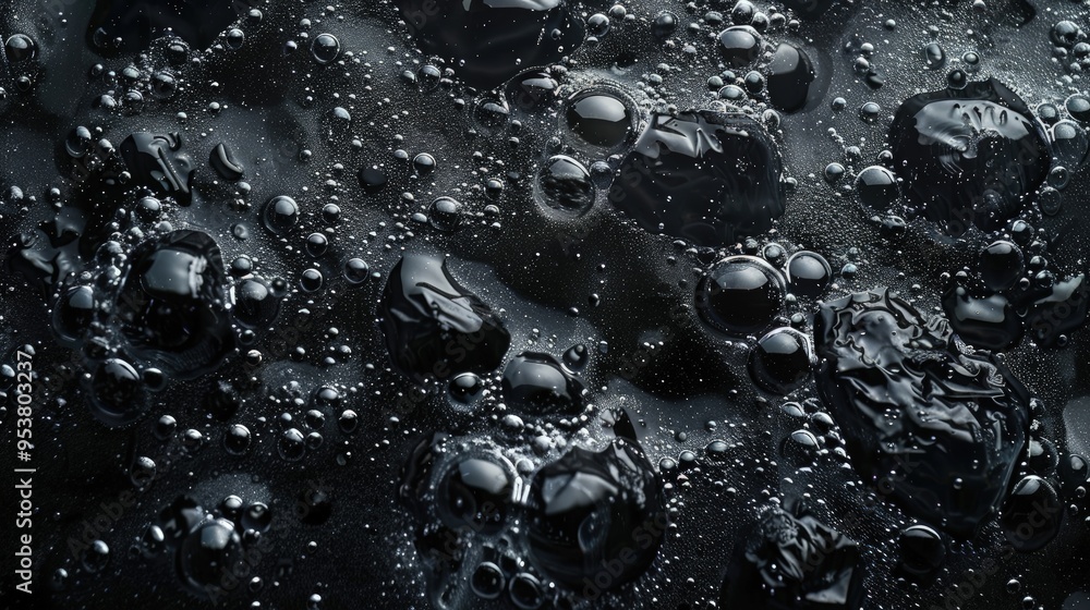 A close-up view of dark liquid with bubbles, showcasing texture and depth. A close-up view of dark liquid with bubbles, showcasing texture and depth.