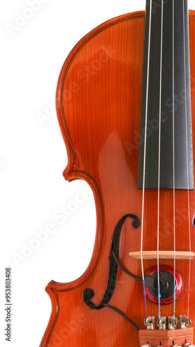 Up Close Detail of Beautiful Classical, Celtic, or Bluegrass Instrument the Violin or Fiddle photo