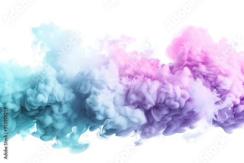 Abstract Watercolor Ink Cloud