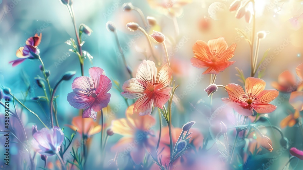 close-up view of wild flowers with intricate petal details and delicate textures, showcasing their natural beauty against a softly blurred background. close-up view of wild flowers with intricate petal details and delicate textures, showcasing their natural beauty against a softly blurred background.