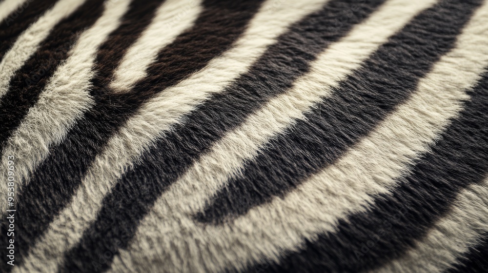 Close-up of Zebra Fur Texture, Wildlife Pattern Generative AI Close-up of Zebra Fur Texture, Wildlife Pattern Generative AI