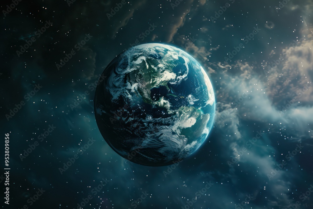 Naklejka premium Earth from Space