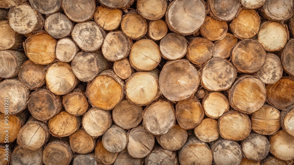 Wood Logs Stacked Wood Logs Stacked