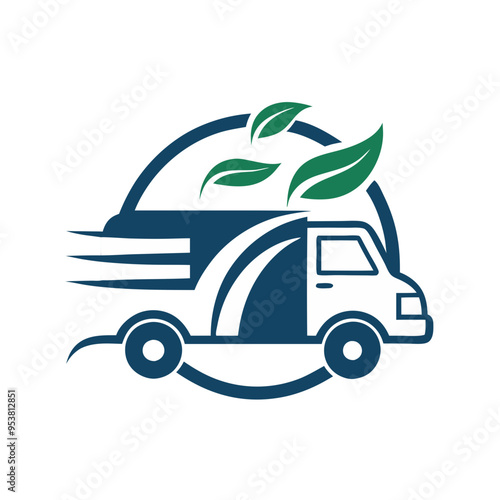green car with green leaf