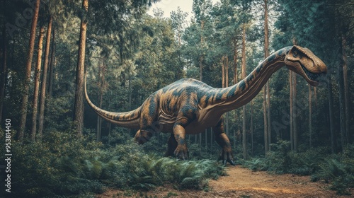 Dinosaur in a Forest