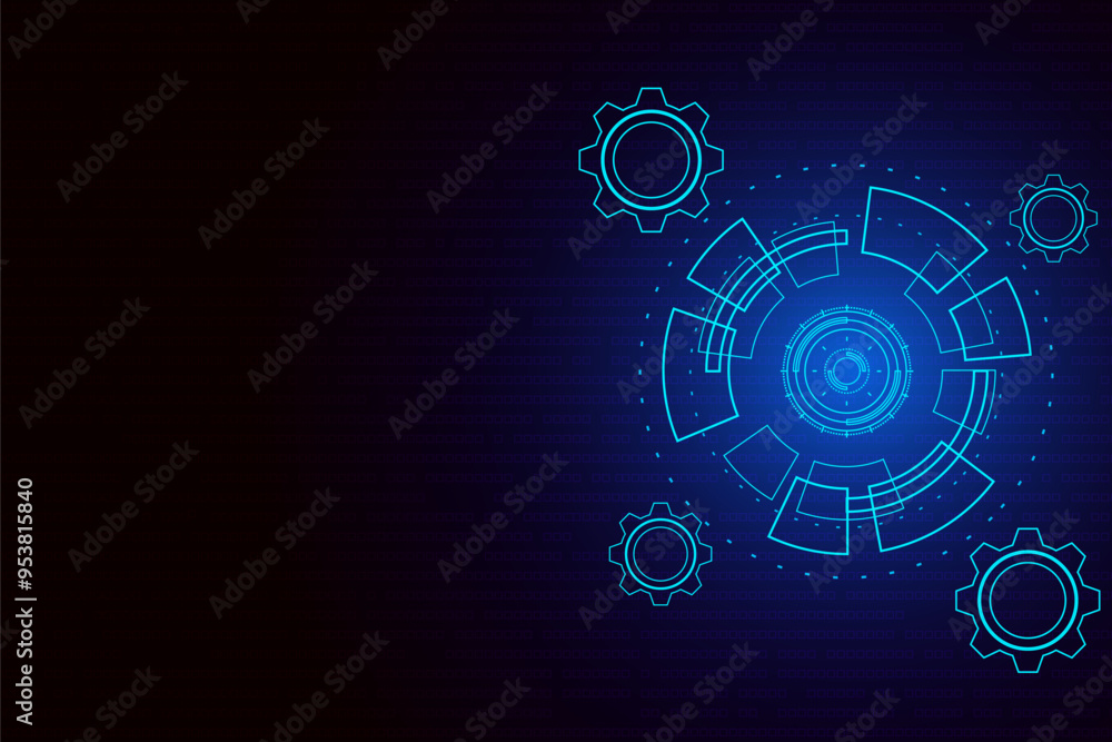 Sci fi futuristic user interface, HUD, Technology abstract background , Vector illustration.
Sci fi futuristic user interface, HUD, Technology abstract background , Vector illustration.