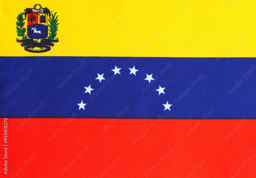 Fototapeta premium Venezuela Flag Flat