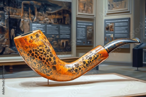 Sacred Pipe Calumet Museum Display Native American Spirituality Religion Spiritual Symbol