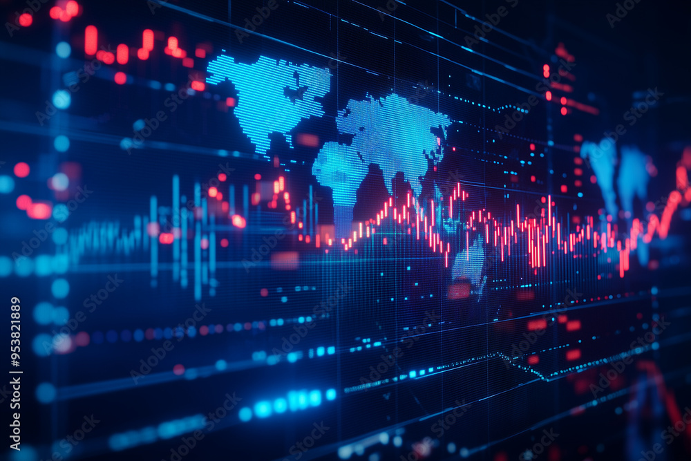 A blue digital background featuring a world map with interconnected Bitcoin symbols, representing the global spread of blockchain technology in financial and trading applications. A blue digital background featuring a world map with interconnected Bitcoin symbols, representing the global spread of blockchain technology in financial and trading applications.