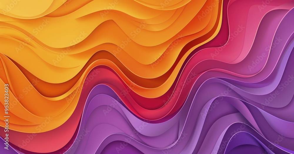 A vibrant abstract design featuring flowing waves of orange, pink, and purple, creating a dynamic visual effect. A vibrant abstract design featuring flowing waves of orange, pink, and purple, creating a dynamic visual effect.