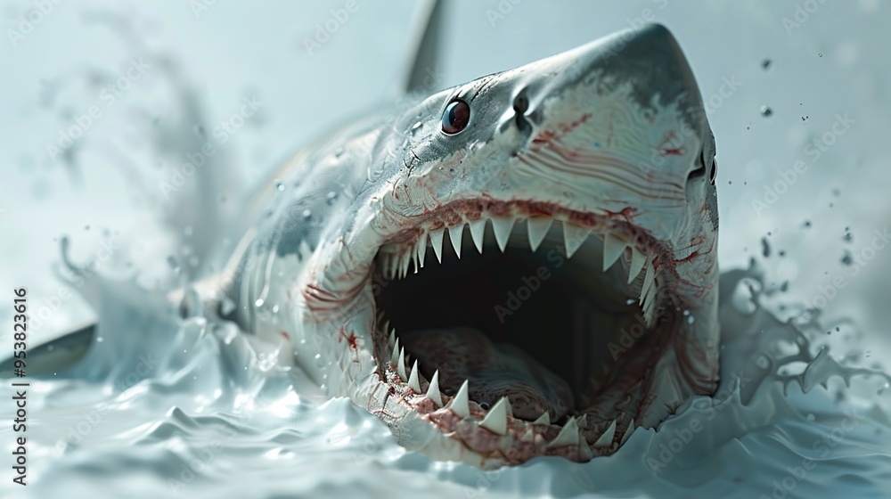 Great White Shark with Open Jaws Great White Shark with Open Jaws