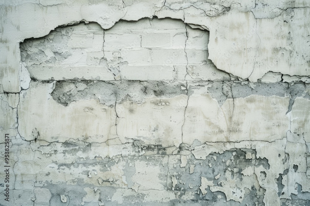Texture of old white concrete wall for background Texture of old white concrete wall for background