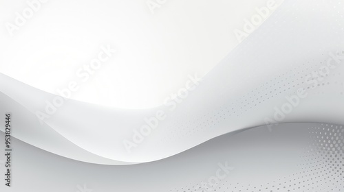 Wallpaper Mural A smooth, flowing abstract design in shades of white and gray, suitable for backgrounds or graphic resources. Torontodigital.ca