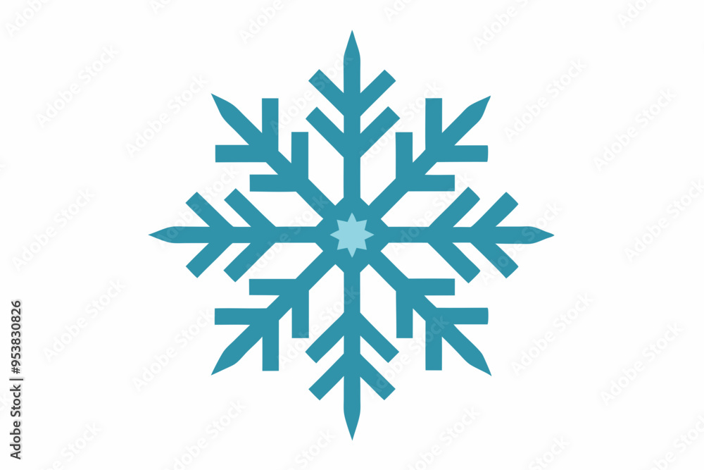 illustration of a snowflake icon illustration of a snowflake icon