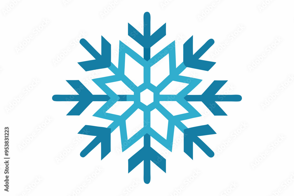 illustration of a snowflake icon illustration of a snowflake icon