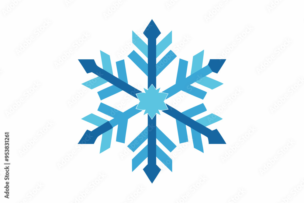 illustration of a snowflake icon illustration of a snowflake icon