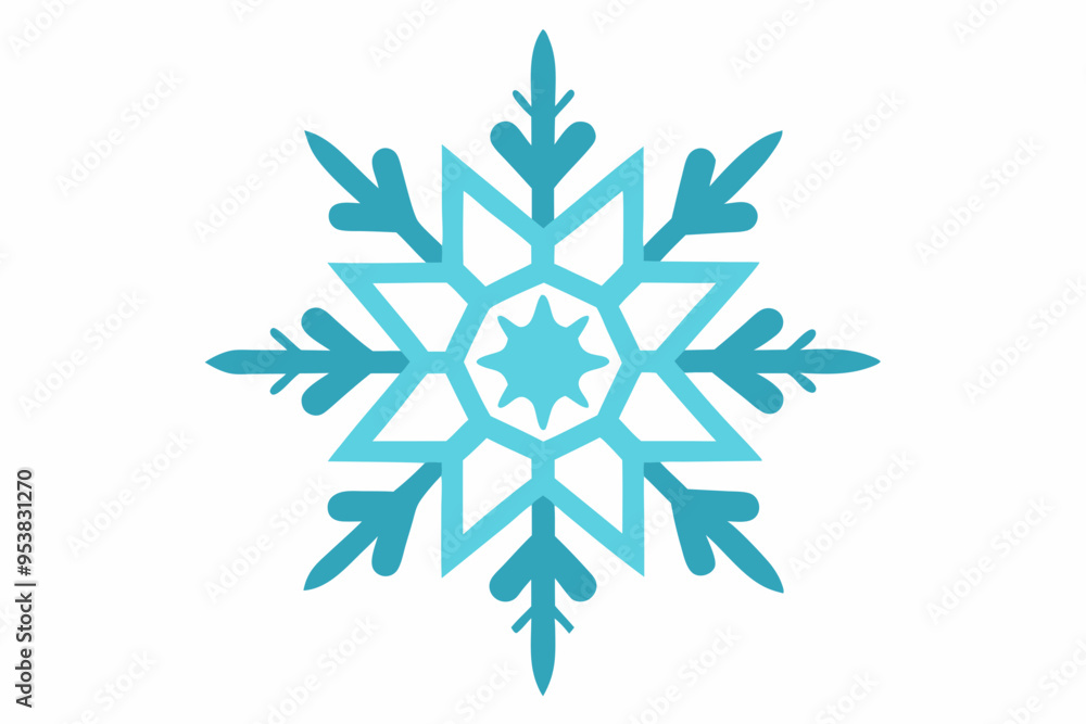 illustration of a snowflake icon illustration of a snowflake icon