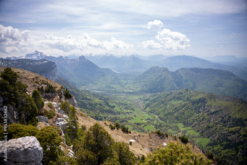 Naklejka premium view from the mountain