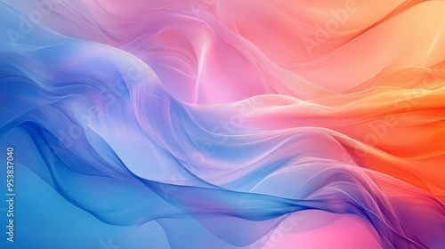 Abstract Wind Currents: Flowing Lines and Soft Gradients Art