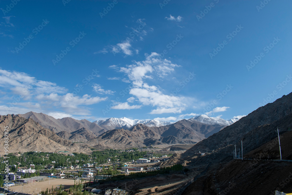 Beautiful landscape view of Nubra Valley leh Ladakh India Beautiful landscape view of Nubra Valley leh Ladakh India