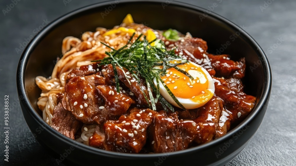 Delicious Asian Beef and Noodle Bowl Delicious Asian Beef and Noodle Bowl