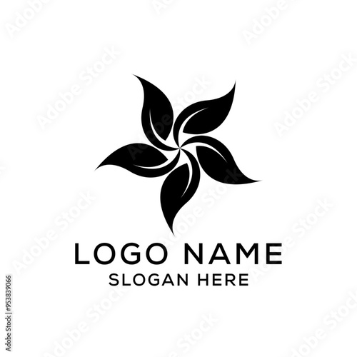 leaf nature logo and symbol template Vector