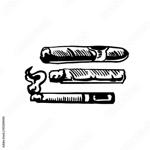 vintage cigarette shapes to use in your designs