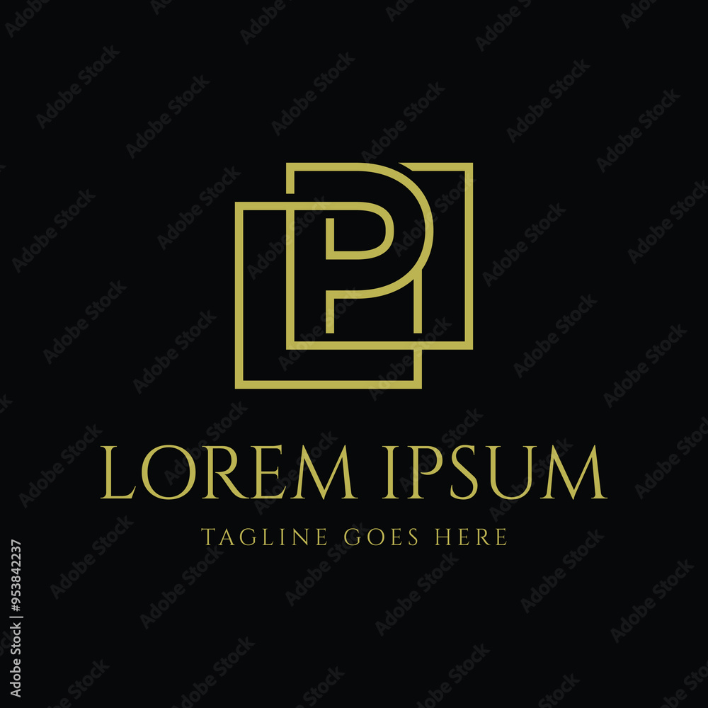 Simple Minimalist Elegant Luxury Initial Letter P Icon Symbol Illustration Design Simple Minimalist Elegant Luxury Initial Letter P Icon Symbol Illustration Design